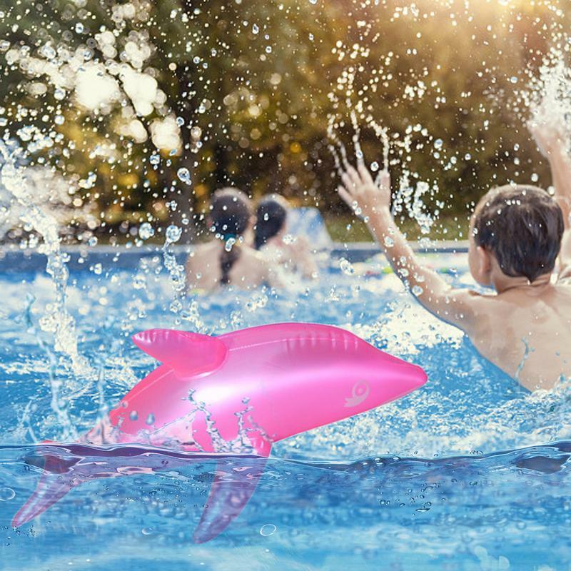 Mainan lumba-lumba kolam renang 20.87 inci, mainan lumba-lumba lucu musim panas pantai Poolside, dekorasi bertema akuatik, meja prasmanan pesta ulang tahun