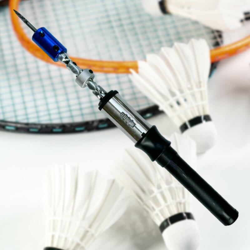Alat raket lubang tali kuku kerucut, peralatan berguna untuk olahraga luar ruangan Badminton praktis profesional