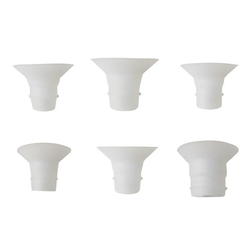 F62D Breast Milk Flange Inserts Breast Shield Converter Breast Replacement Part Silicone Material Breast Part