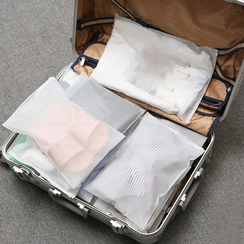 Bolsa transparente para armazenamento de roupas, sacola esportiva para armazenamento de calçados, organizador de roupas, 1 peça