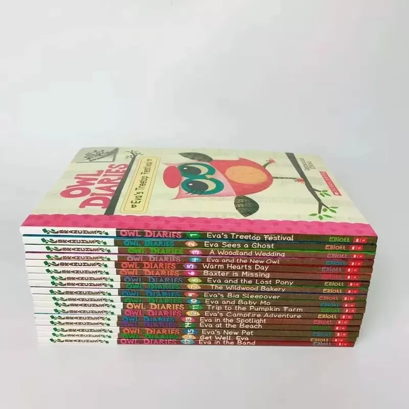 17 книг/набор, детские книги с рисунком совы
