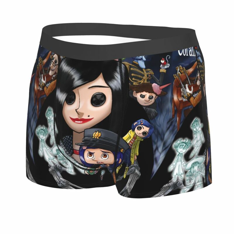 Custom Halloween Horror Film Coraline Boxers Shorts Mens Briefs Underwear Novelty Underpants