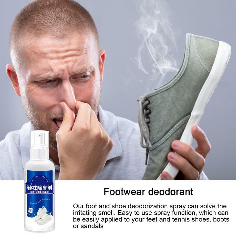 Espray desodorante de zapatos a base de hierbas, artefacto de eliminación de olores de zapatos, pulverizador de pies para atletas, eliminador de olores de zapatos para cocina y baño, 100ml