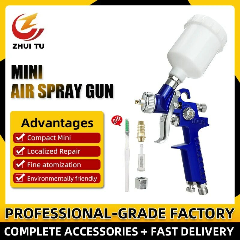 0.8mm/1.0mm Nozzle ZT H2000 Airbrush Professional Mini Nozzle Spray Gun For Cars Pneumatic Tool DIY Spraying