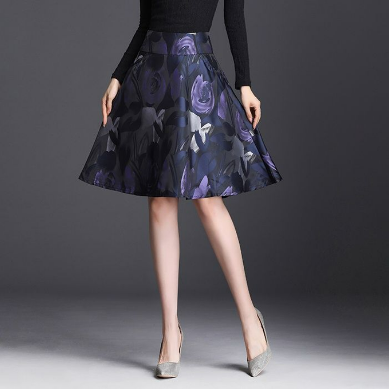 Летняя новая корейская модная юбка трапециевидной формы составного кроя с рисунком планшетов, на молнии, с высокой талией, пышная юбка, элегантная плиссированная юбка 2024