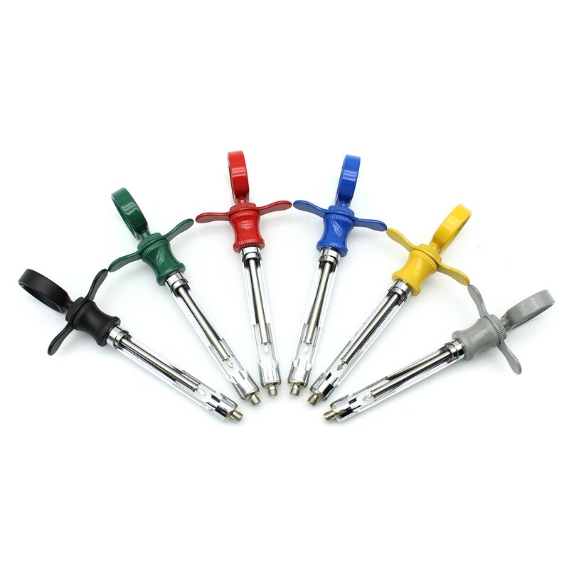 1 Stuks Tandheelkundige Roestvrijstalen Spuit Anesthesie Aspiratiespuit Tandarts Injector Tool Tandheelkunde Chirurgisch Instrument 6 Kleuren