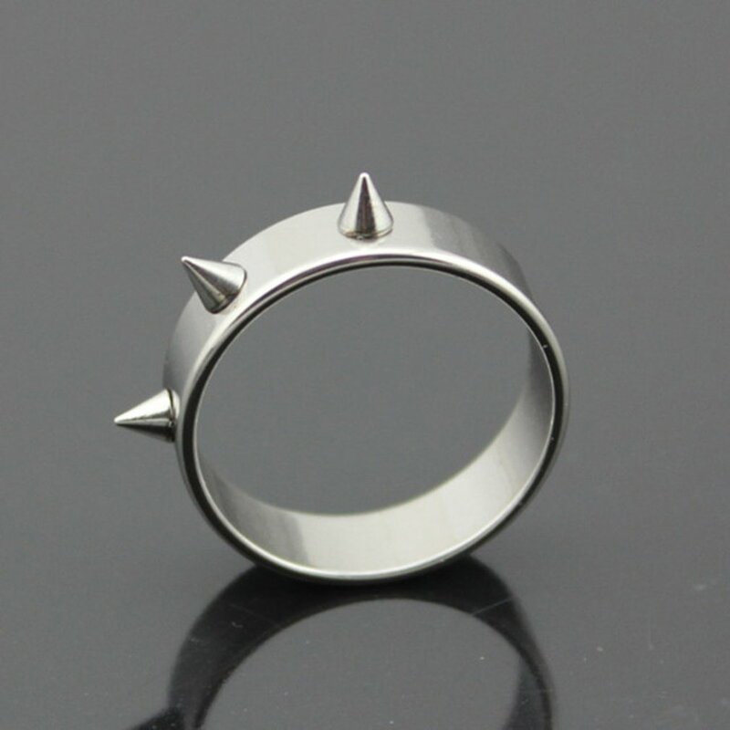Anti-wolf Ring Three Acute Angle Self-defense Ring Durable Titanium Steel Electroplating Exquisite Jewelry Self-defense Tool