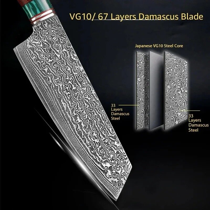 Sharp Japanese Knives Peeler Knife Kitchen Knives Meat Cleaver Damascus Steel Chef Knife Vegetable Cutting Cooking Knife