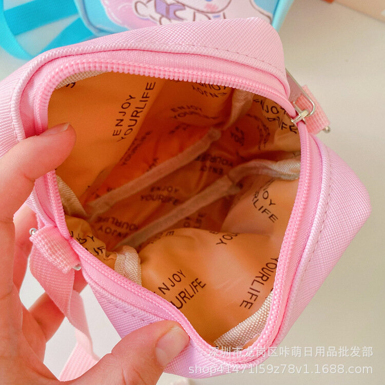 Cute Cinnamorolls Girls borsa a tracolla singola per telefono Kuromis esci cambia auricolare borsa per la conservazione dei soldi borse a tracolla regali per bambini