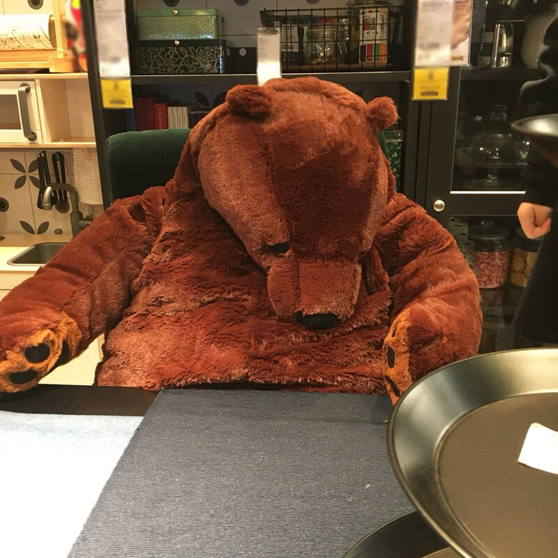 Oso de peluche gigante para niños y niñas, juguete de simulación de oso marrón de 100CM, cojín suave, regalo de cumpleaños