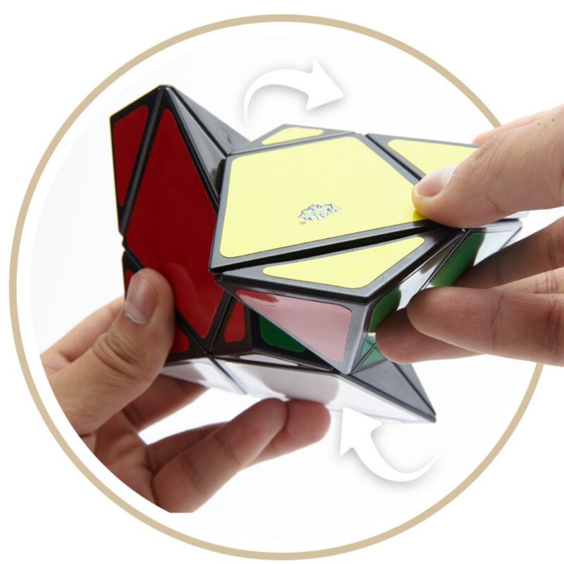 LanLan Big Skewb Squished Cube LL J Lin Magic Puzzles Cubes Stickers Professional Speed Educational Twist Wisdom Toys Game