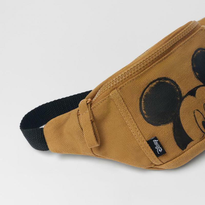 Disney Mickey Children's Waist Packs Fashion Brown Catoon Boys Waist Bag 2021 New Chest Bags Trendy Brand Kids Crossbody Bag