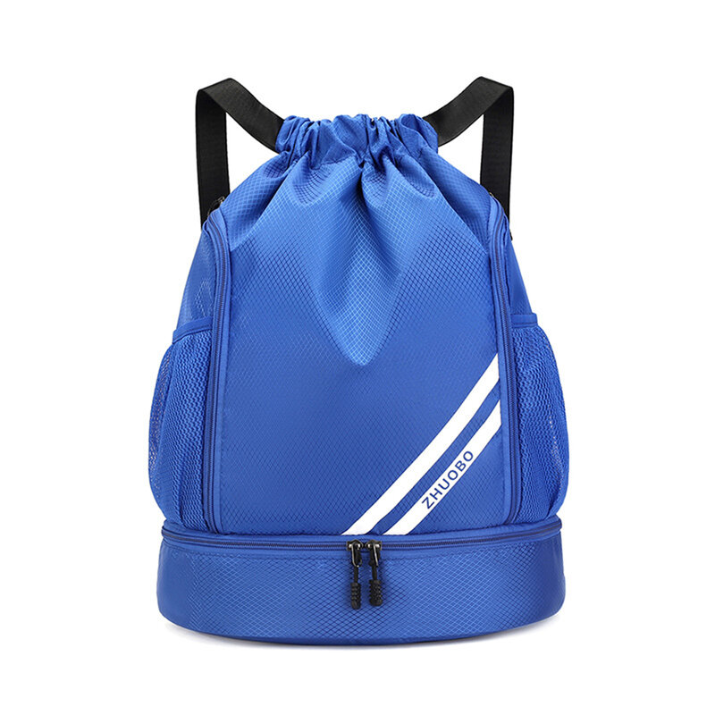 Drawstring Backpack Bag Water Resistant String Bag with Mesh Pockets for Gym Shop Yoga