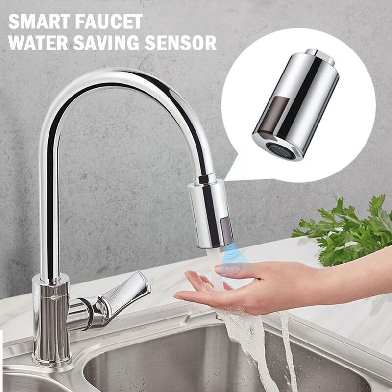 Grifo con Sensor de movimiento y ahorro de agua para fregadero de cocina, adaptador inteligente sin contacto para baño, sin P3T1