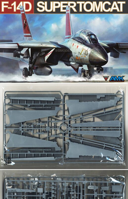 AMK Assembled Aircraft Model Kit 88009 American Hyundai F-14D Tomcat Fighter 1/48