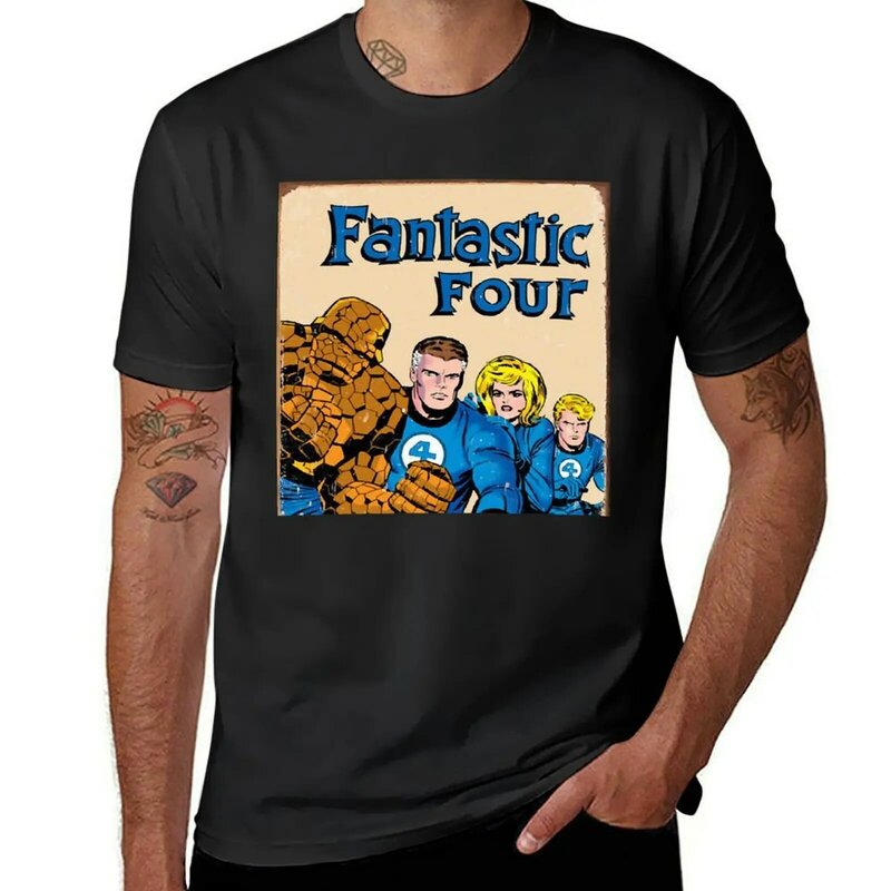 The Fantastic Four 티셔츠 남성용, 플러스 사이즈 상의, 플러스 사이즈 s funny 오버사이즈 티셔츠