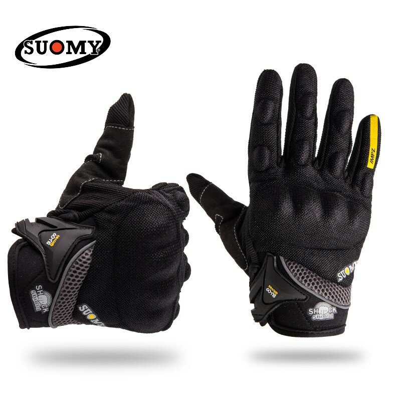 Suomy luvas da motocicleta de corrida verão dedo cheio proteção guantes moto motocross luva motociclista para yamaha bmw