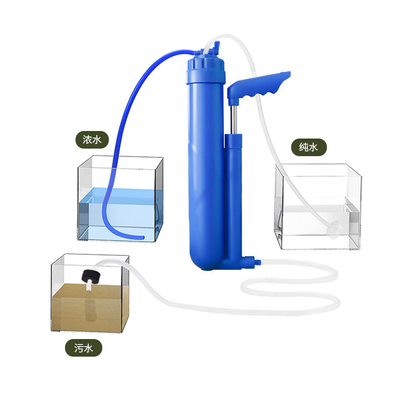 Ręczna pompa dla pieszych wędka węglowa kompozytowy filtr wody do wędrówek na zewnątrz kemping awaryjny sprzęt rezerwowy
