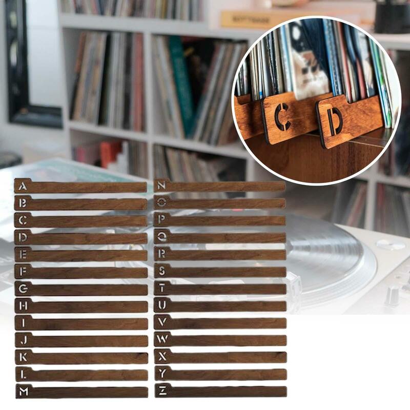 Vinyl Recordverdelers Ingesteld Voor Eenvoudige Organisatie Van Mediacollecties