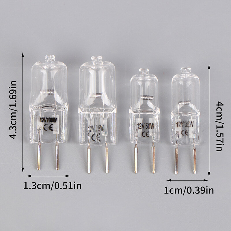 12V GY6.35 Halogen Lamp Beads 35W 50W 75W 100W Microscope Accessory For Aromatherapy Lamp Crystal Lamp Projector 2pin Bulb