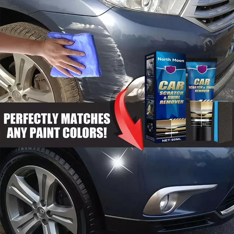 Universal Car Scratch Repair Paste, Manutenção Retocar Pintura, Polimento, Reparação Sem Costura, 60 ml, 120ml
