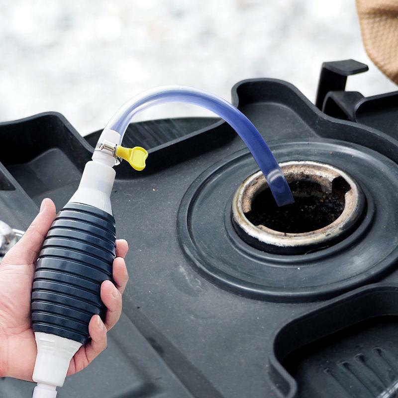 Pompa syfonowa benzynowe pompa do przenoszenia paliw wąż syfonowy z wytrzymałymi wąż PVC zaciskami ze stali nierdzewnej do przenoszenia paliwa olejowego