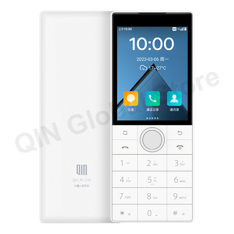 Tela sensível ao toque Qin F22 Android 11 Sem câmera Wifi 2.8 Polegada 2GB 16GB MTK6739 Bluetooth 1700mAh Bateria 480*640 Duoqin Smart Phone