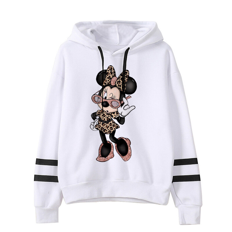 Cartoon Y2k 90s Adult Anime Sweatshirt Disney Minnie Mouse Hoodie Children Clothes Kid Girl Boy Mickey Hoody Baby Top Hoodies