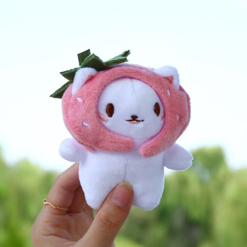 1pc Small Panda Plush Taiyaki Cute Fish Keychain Soft Toy Plushie Kawaii Keychain Plush Toy