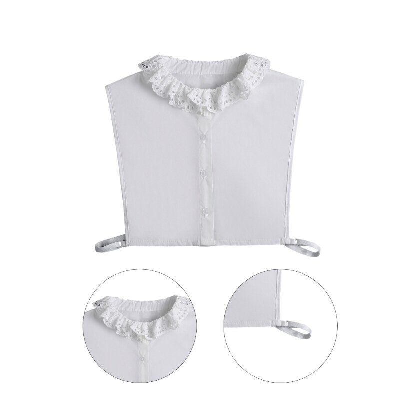 Elegant Hollow Out Lace ถอดออกได้สุภาพสตรีเสื้อกันหนาวเสื้ออุปกรณ์เย็บผ้าลูกไม้ชุดแต่งงานอุปกรณ์ DXAA