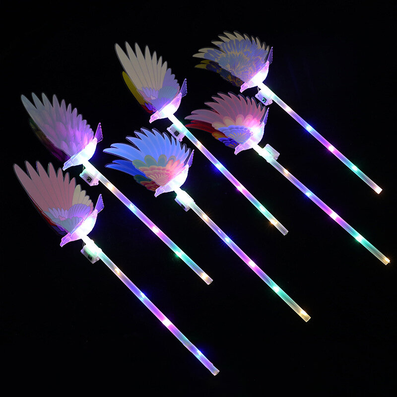 New Children Flash Glowing Toys LED Light Up Handheld Eagle Fairy Wand Three Luminous Modes Magic Wand Kids Girl Toys Gift