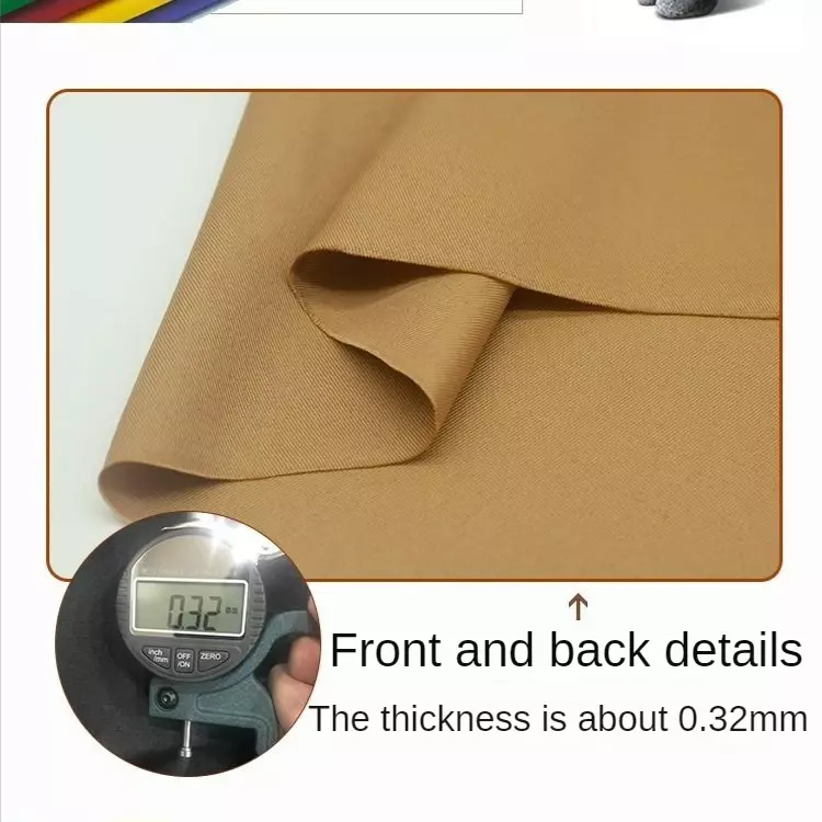 Suit Fabric By The Meter for Uniform Dresses Clothes Diy Sewing Anti-wrinkle Plain Soft Drape Black Red Summer Breathable Cloth