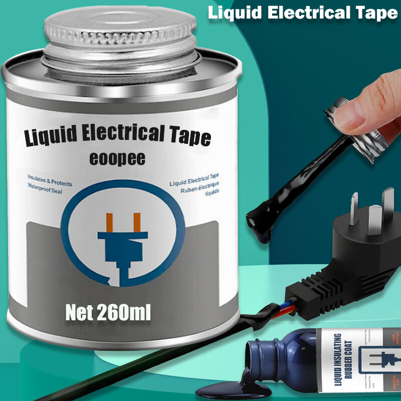 防水液体絶縁ゴムテープ,電気ケーブルの固定,接着剤,電気テープ,300ml