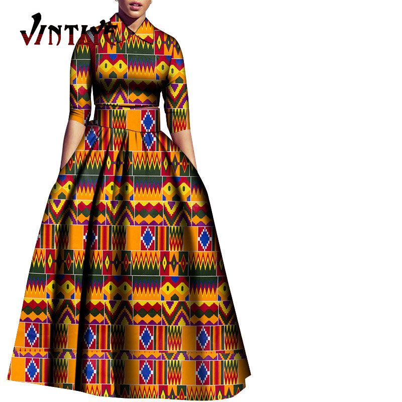 Rok Pakaian Wanita Afrika Set Atasan Crop dan Rok Lipit Jubah Pakaian Nigeria Afrika untuk Pakaian Pesta Wanita Dashiki WY560