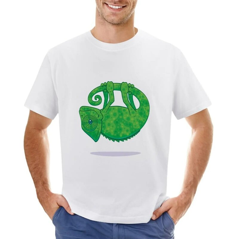 Kaus ajaib chameleon penggemar olahraga untuk anak laki-laki kaus pria ukuran besar dan tinggi