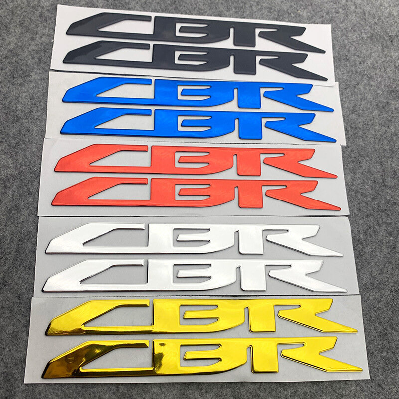Motorcycle Stickers 3D Emblem Badge Decal Raised Tank Logo For Honda CBR 125R 250R 250RR 500R 650R 650F 600RR 1000RR Accessories