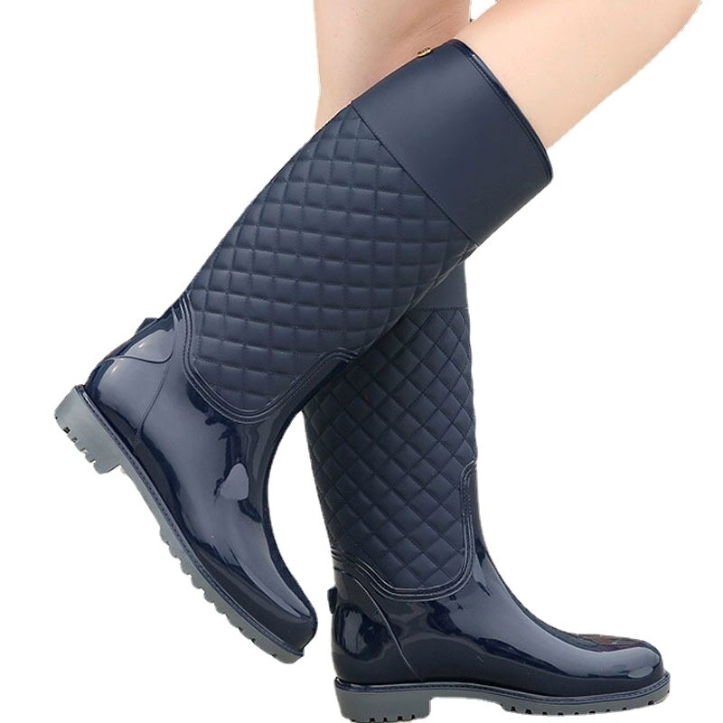 New Rain Boots Women Wellies Gumboots Winter Lady Rainboots Italianate Pvc Water Shoes Rubber Rainboots Lady Waterproof Shoes