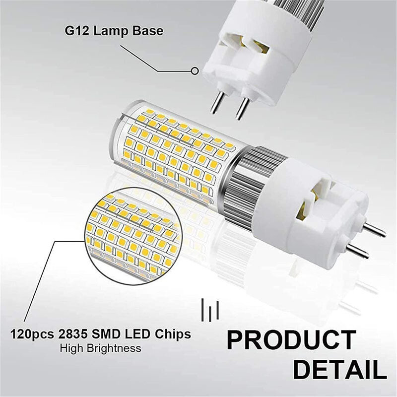 Светодиодная лампа G12, зернистость 15 Вт, 25 Вт, галогенная лампа G12 с 2 контактами