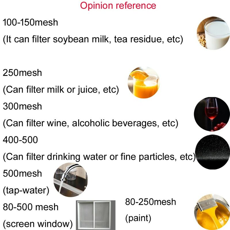 Filter nilon jala 80-500 Mesh kualitas makanan dapur minyak makanan Filter air jaring tepat anggur bir saringan jendela