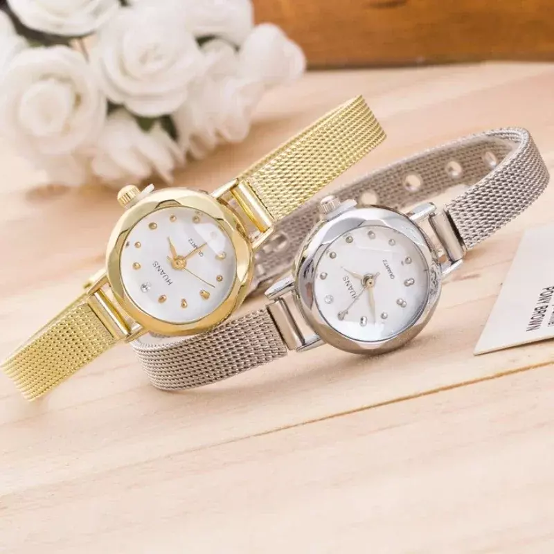 Relojes de cuarzo de lujo Para Mujer, pulsera informal de acero inoxidable, novedad de 2024