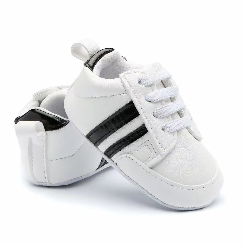 Sapatos Soft Sole Non Slip para bebê recém-nascido, Meninos e meninas, Sapatos esportivos infantis, First Walker, Moda clássica, Sapatos de caminhada