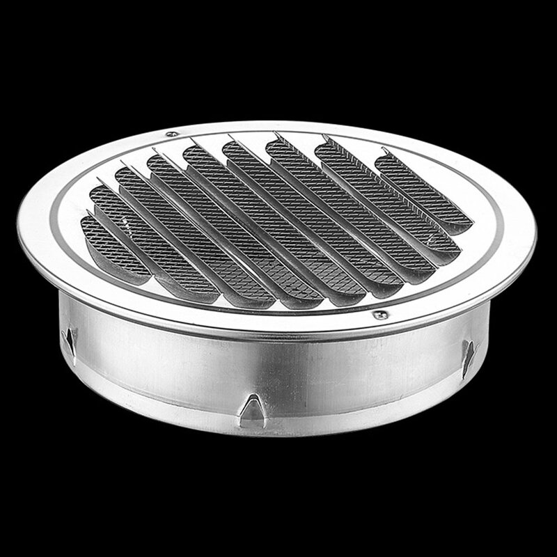 70-300mm Round Stainless Steel Vent Grille Exterior Wall Duct Ventilation Tool Exhaust Grille Cover Cooling Heating Vents Cap