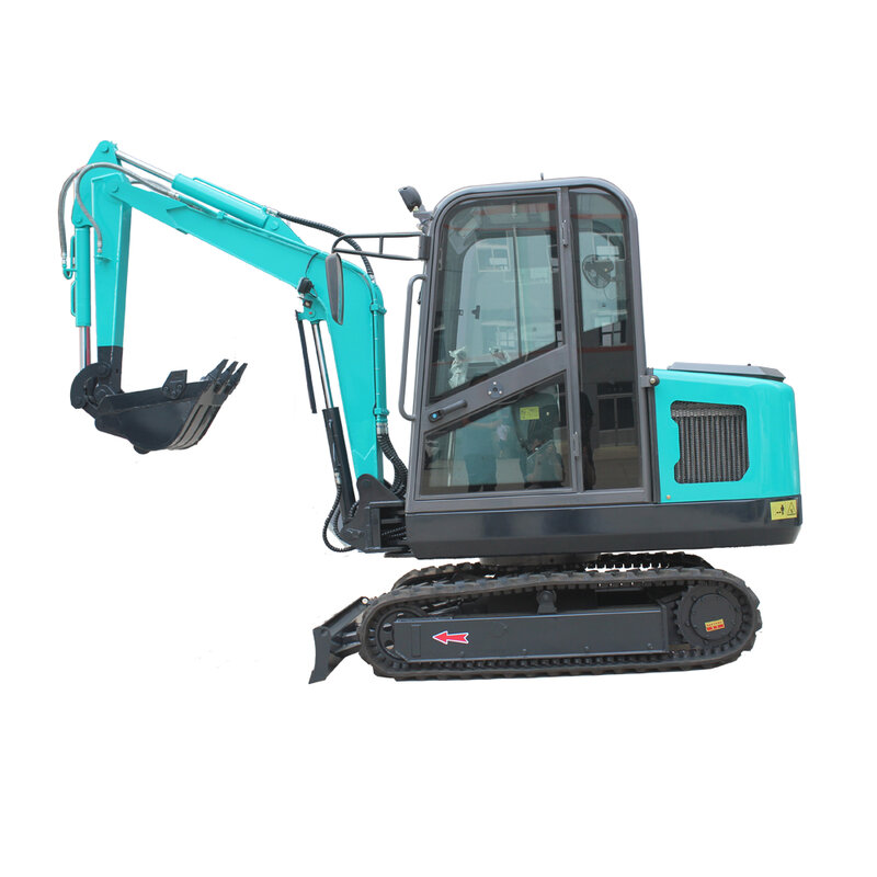 Mini Crawler Hydraulic Pilot Digger 0.8 ton 1 ton Small Digger Machine Support Customized  Mini Small Excavator