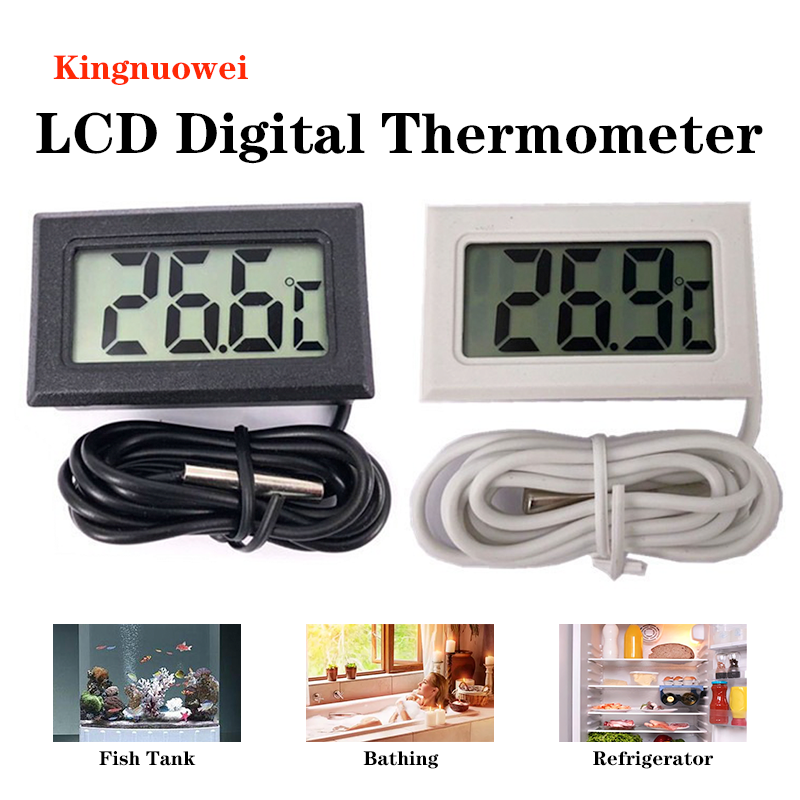 Встроенный цифровой термометр с ЖК-дисплеем, датчик NTC, аквариум, холодильник