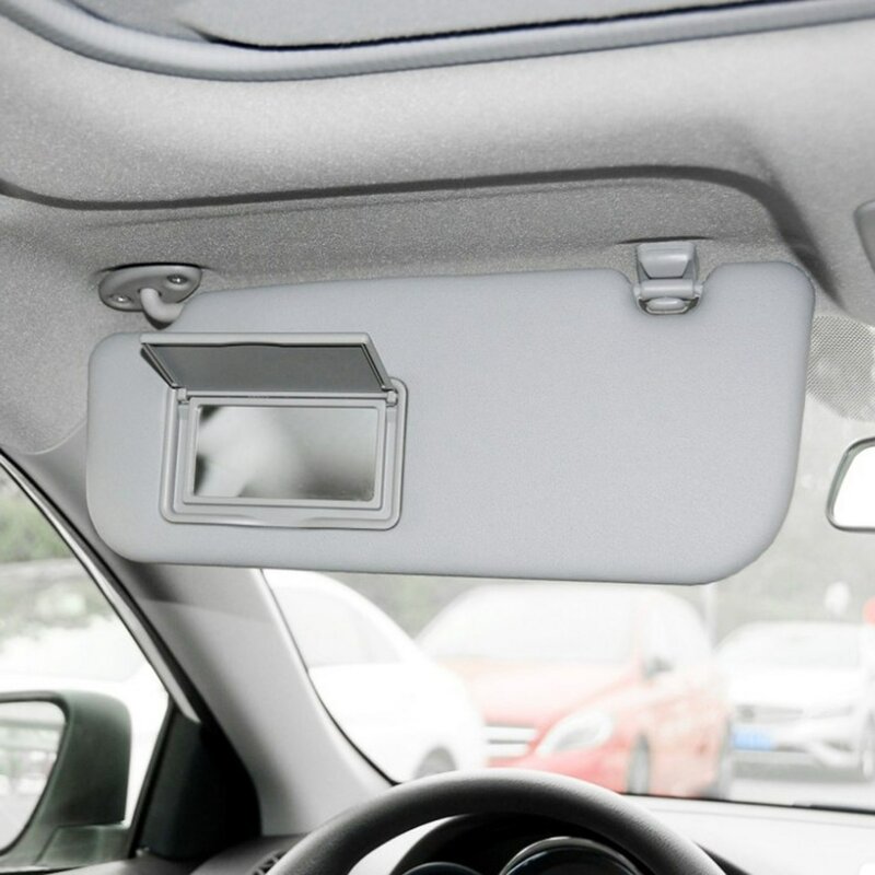Carro Sun Visor para Toyota Corolla Levin 2014-2019, Espelho de maquiagem cinza, pára-brisas esquerdo, Auto Acessórios