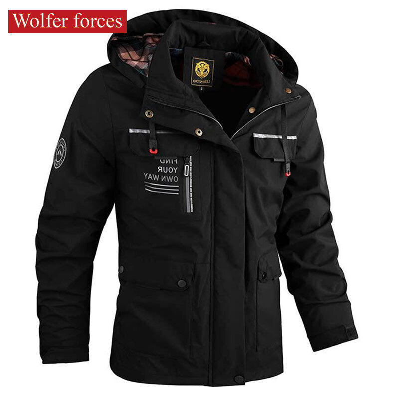 Spring Jacket Winter Coat Man Withzipper Baseball Sports Cardigan Mountaineering Sport Oversize Sportsfor Military
