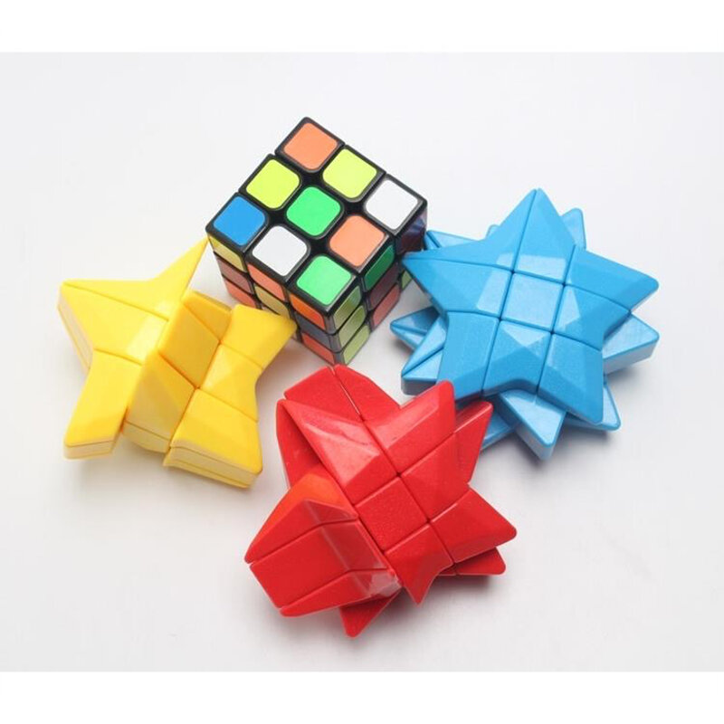 어린이용 5 점 별 퍼즐, 매직 큐브, 3x3 큐브, 꼬인 퍼즐 큐브 장난감