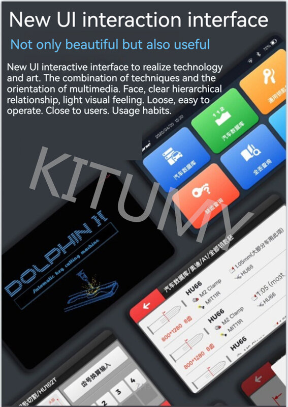 Xhorse Condor Dolphin XP005 XP-005 mesin pemotong kunci otomatis bekerja pada IOS & Android