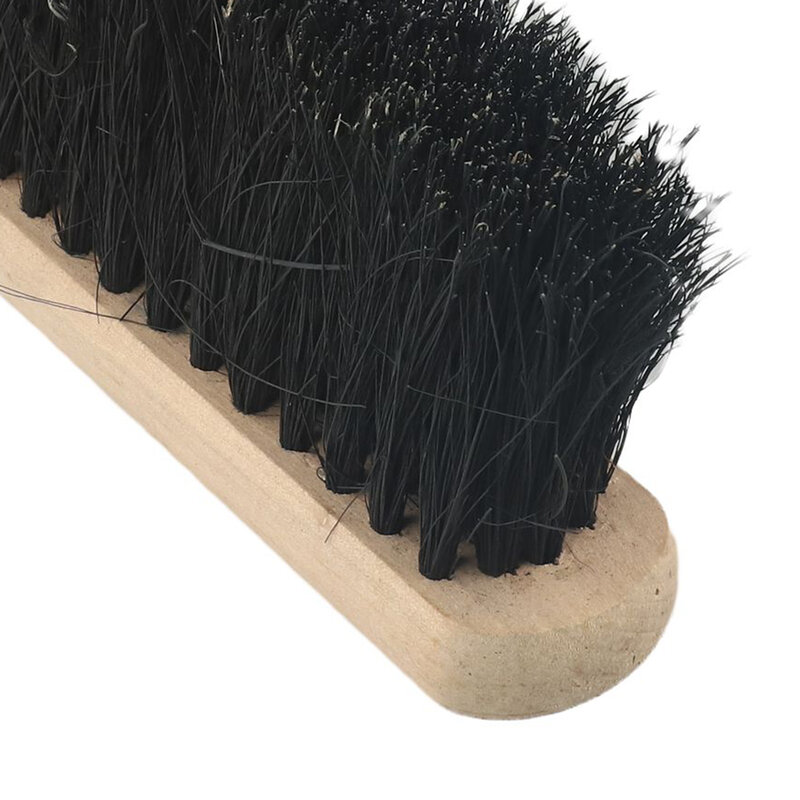 Strumenti spazzola per camino focolare spazzola per caminetto spazzola per panca oblunga a setole morbide a forma di manico in legno 28cm