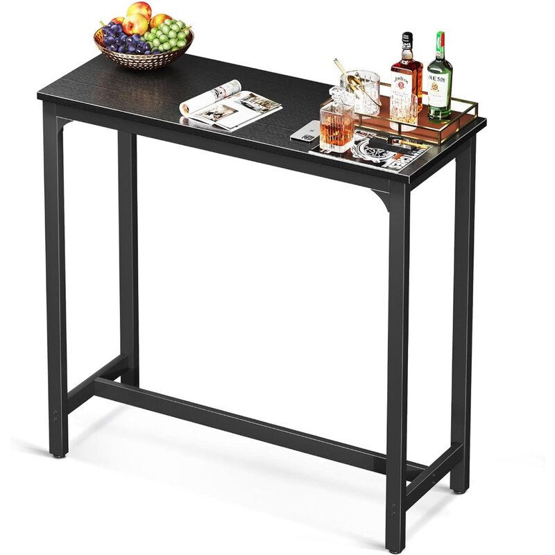 39 inch Bar Table, Bar Height Pub Table, Counter Height Bar Table, Rectangular High Top Kitchen & Dining Counter Tables
